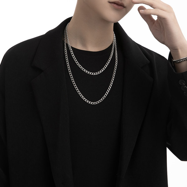 Titāna tērauda ķēde vīriešiem