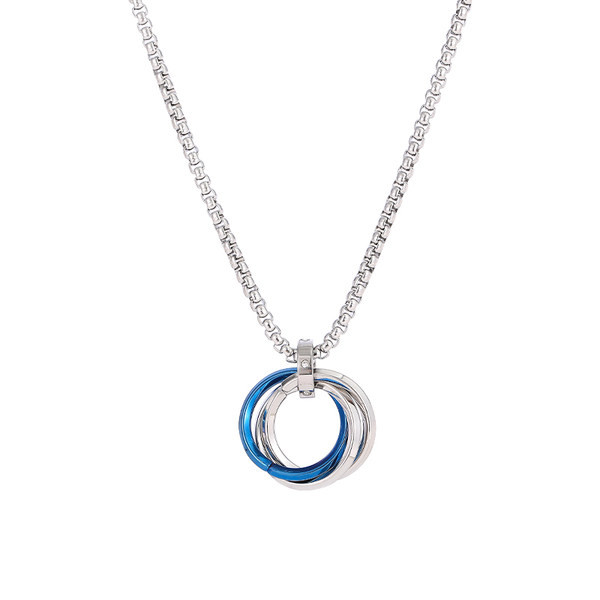 Titāna tērauda ķēde ar kulonu