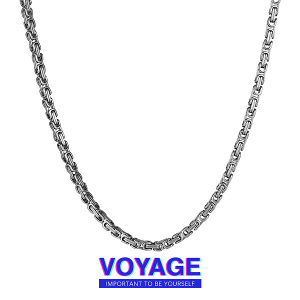 Ανδρική αλυσίδα από μασίφ ατσάλι τιτανίου