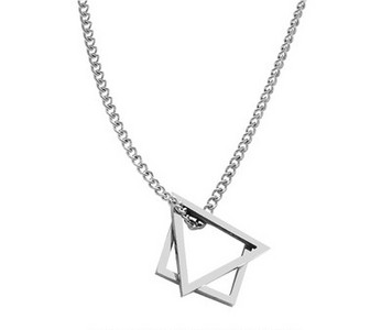 Titāna tērauda ķēde ar kulonu