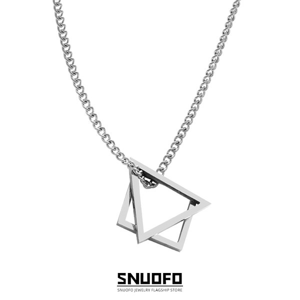 Titāna tērauda ķēde ar kulonu