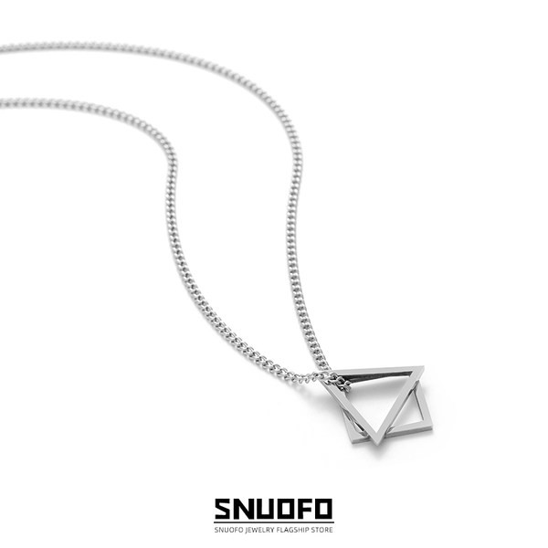 Titāna tērauda ķēde ar kulonu