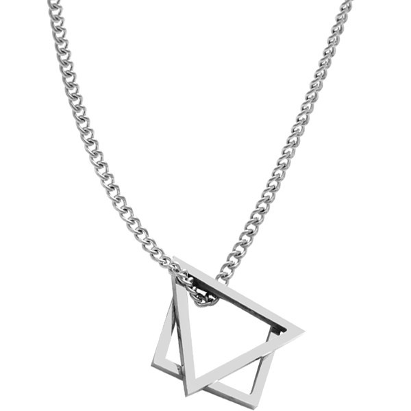 Titāna tērauda ķēde ar kulonu