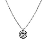 Férfi lánc titán acél medállal