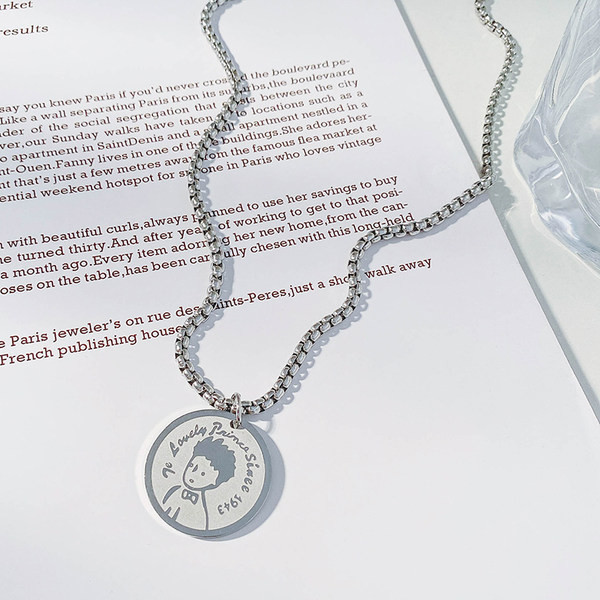 Férfi lánc titán acél medállal