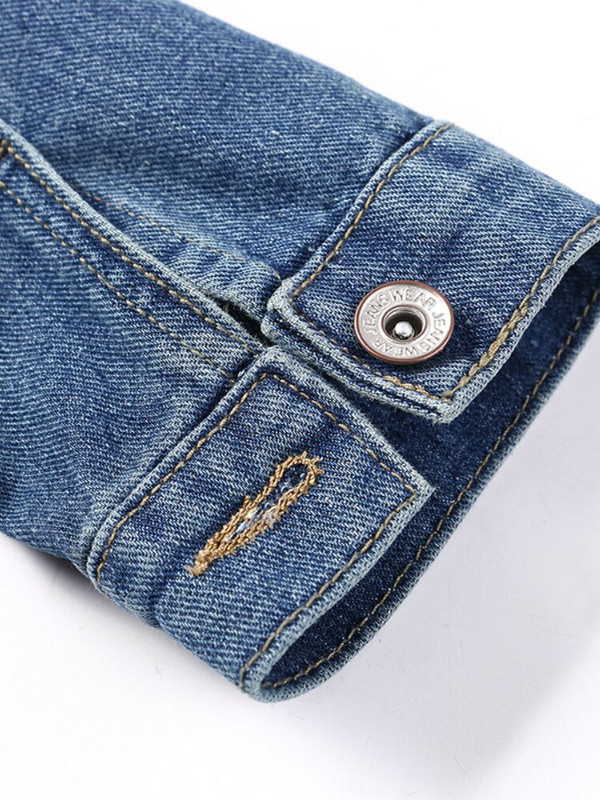 Modes ikdienišķa džinsa jaka, mētelis ar apaļu kaklu, sieviešu lielizmēra džinsi, sieviešu jakas, 2022. gada sieviešu vējjaka.