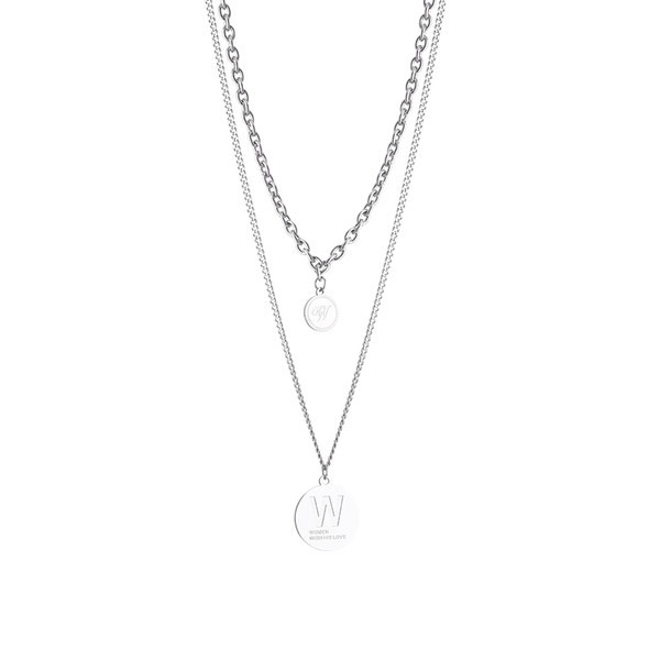 Μοντέρνα ανδρική αλυσίδα με μενταγιόν και επιγραφή νέο μοντέλο