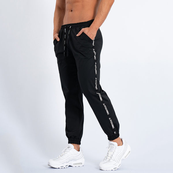 Ātri žūstošas vīriešu treniņbikses ar kaklasaiti un kabatu