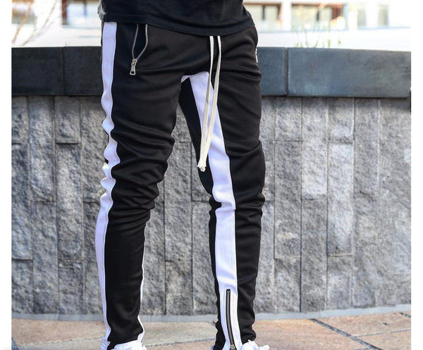 Αθλητικό ανδρικό παντελόνι με κορδόνια και τσέπη