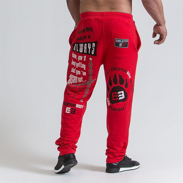 Vīriešu treniņbikses ar mežģīnēm un uzrakstu