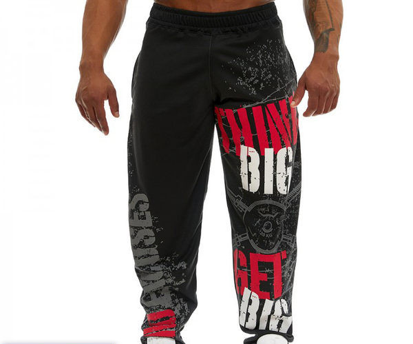 Vīriešu bikses ar četru krāsu apdruku