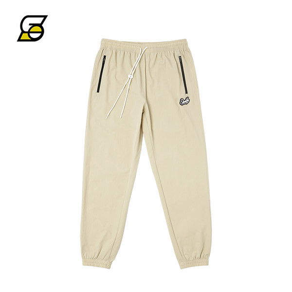 Vīriešu sporta bikses ar elastīgām kājām ar uzrakstu