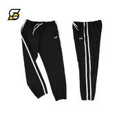 Alkalmi férfi nadrág csíkozással és felirattal