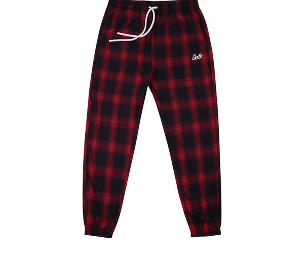 Férfi kockás húzózsinóros nadrág