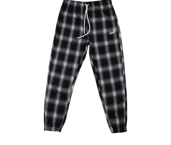 Férfi kockás húzózsinóros nadrág