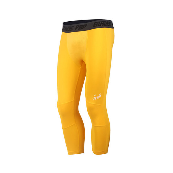 Férfi sport leggings sportolásra alkalmas felirattal