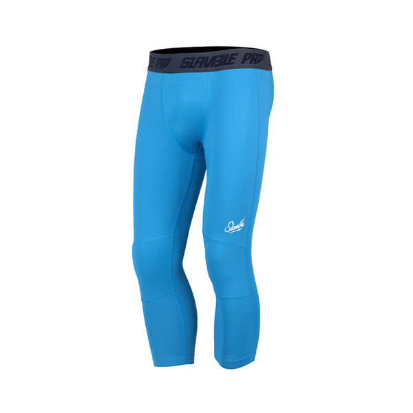 Férfi sport leggings sportolásra alkalmas felirattal