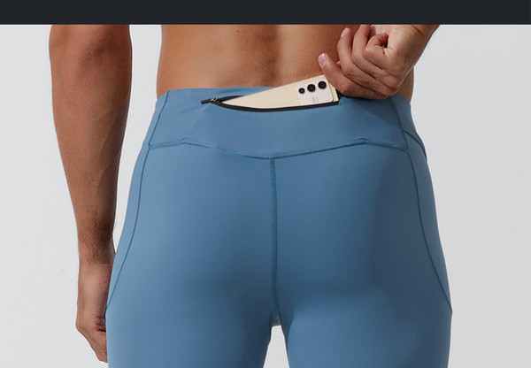 Vīriešu elastīgie legingi ar kabatu