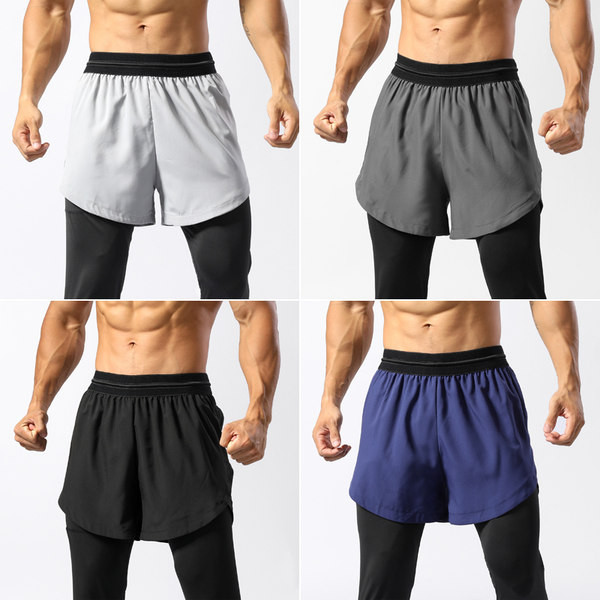 Sportiski vīriešu šorti ar legingiem - vairākas krāsas