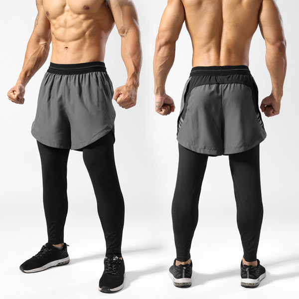 Sportiski vīriešu šorti ar legingiem - vairākas krāsas