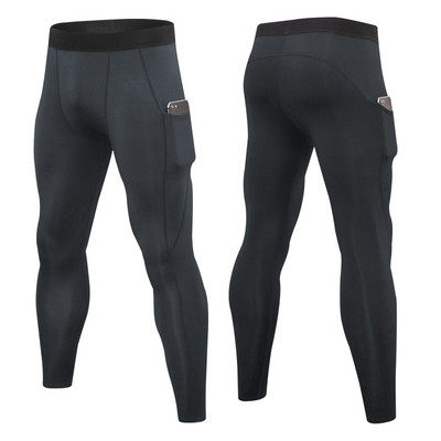 Férfi sport leggings zsebbel