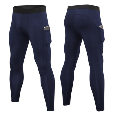 Férfi sport leggings zsebbel