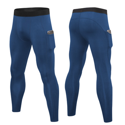 Férfi sport leggings zsebbel