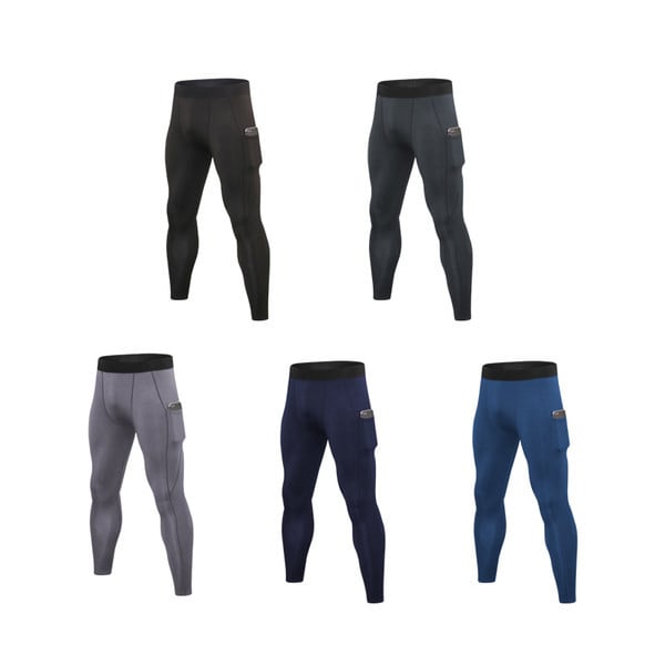 Férfi sport leggings zsebbel