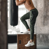 Vīriešu sporta bikses ar apdruku un šņorēm