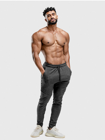 Vīriešu sporta bikses ar apdruku un šņorēm