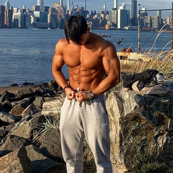 Elastīgas vīriešu bikses ar kabatu un saitēm