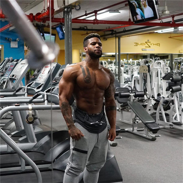 Jauna modeļa vīriešu sporta bikses ar kabatām