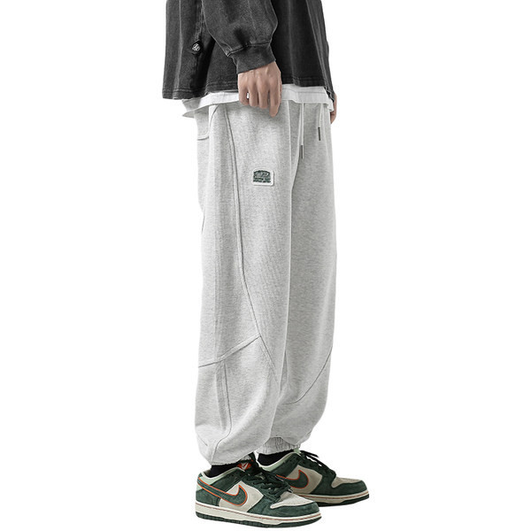 Φαρδύ ανδρικό παντελόνι με λογότυπο