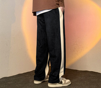 Мъжки ежедневни панталони с джобове -прав модел