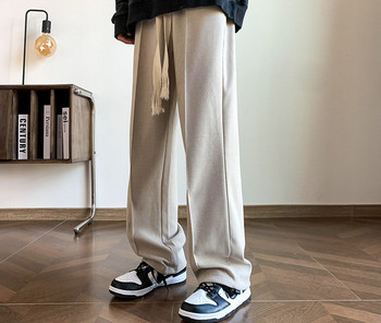 Широк модел мъжки панталон с връзки няколко цвята 