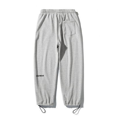 Ikdienas vīriešu apakšdaļa ar kabatām - melnā un pelēkā krāsā