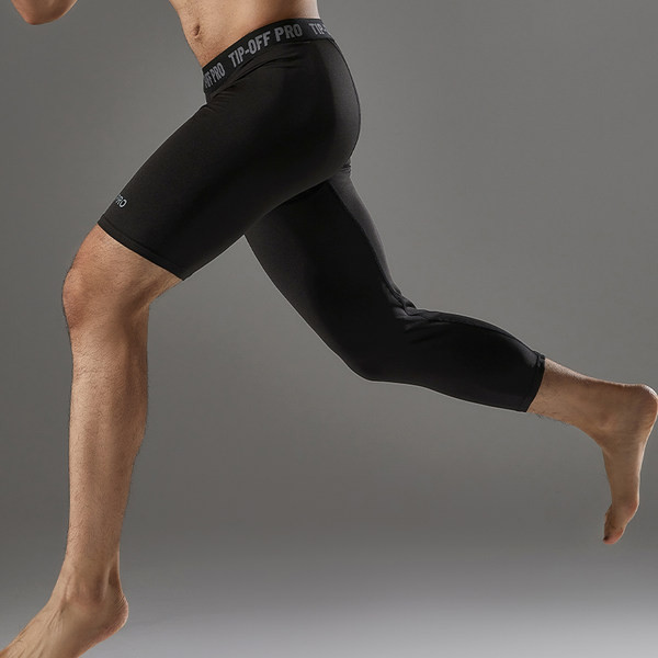 Vyriški sportiniai antblauzdžiai viena ilga ir trumpa koja