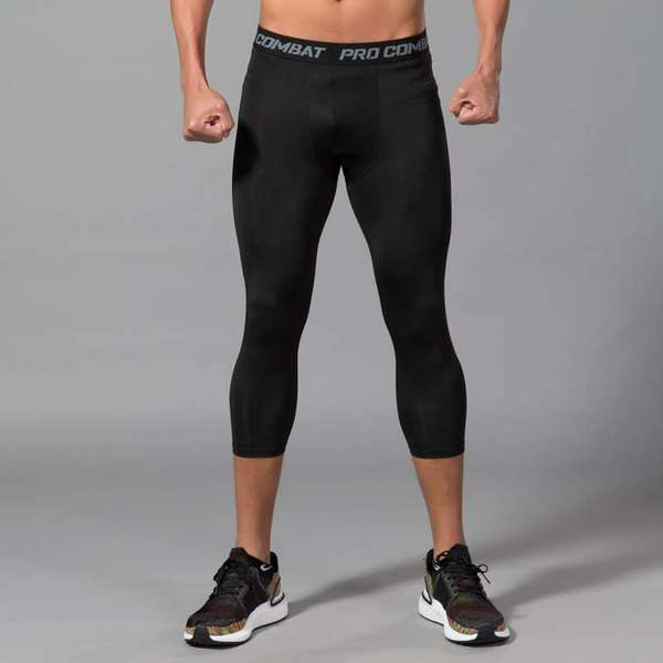 Férfi elasztikus leggings gumival