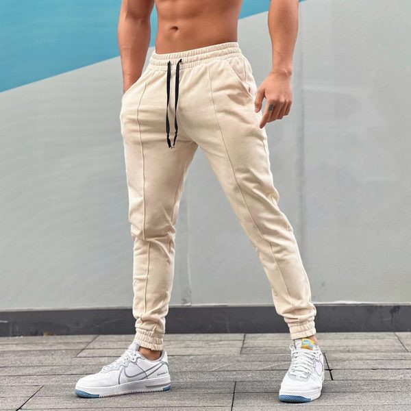 Ziemas vīriešu bikses ar šņorēm un kabatu