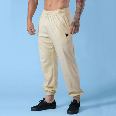 Ανδρικό αθλητικό παντελόνι με κέντημα και λάστιχο στα μπατζάκια