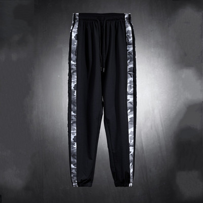 Ανδρικό παντελόνι με αθλητικό μοντέλο με τσέπη και μπορντούρα