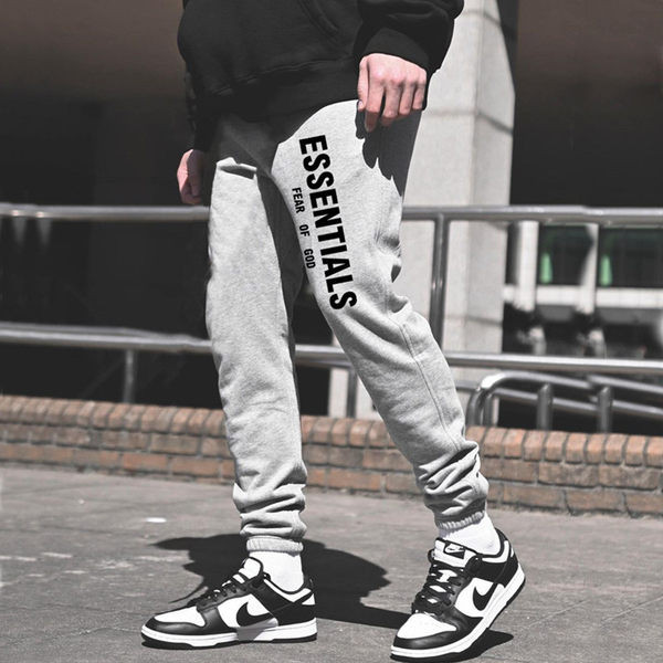 Vīriešu bikses ar divkrāsu uzrakstiem