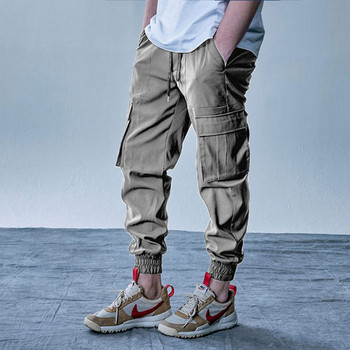 Мъжки панталон с странични джобове и връзки
