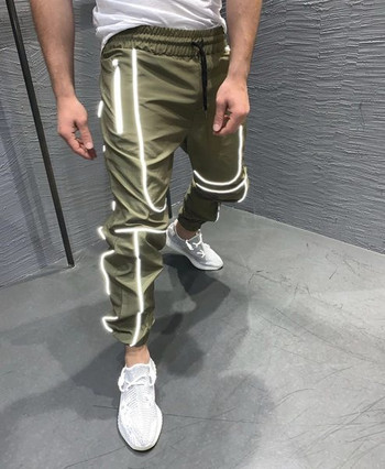 Ανδρικό παντελόνι με αντανακλαστικές λωρίδες