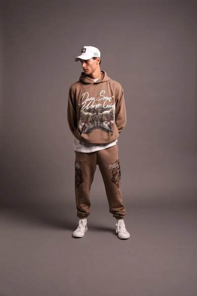 Ανδρικό αθλητικό παντελόνι με εφαρμογή και επιγραφή