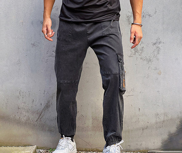 Casual παντελόνι με ελαστικό πόδι