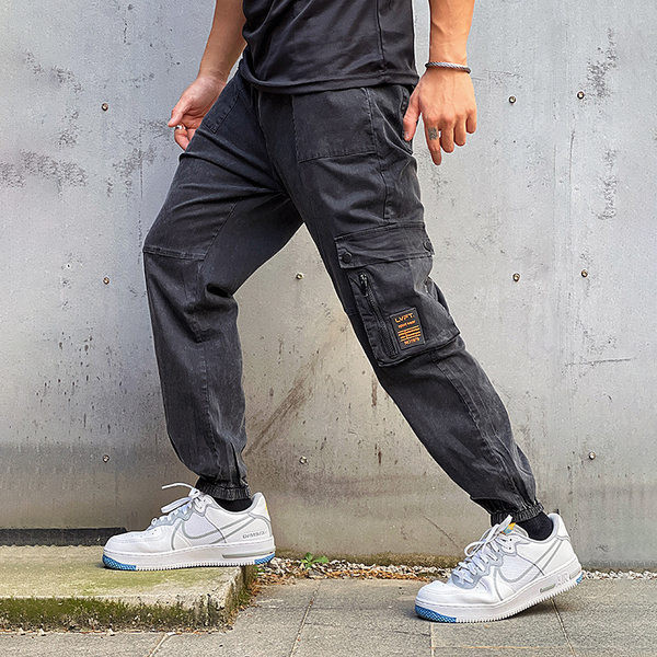 Casual παντελόνι με ελαστικό πόδι