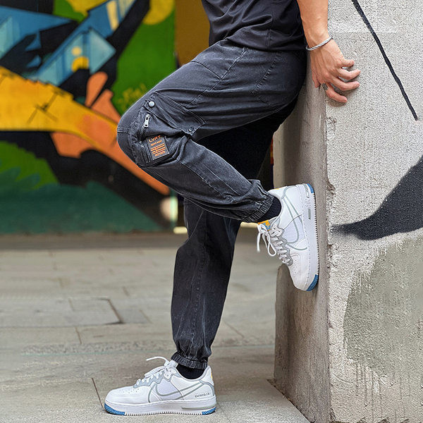 Casual παντελόνι με ελαστικό πόδι