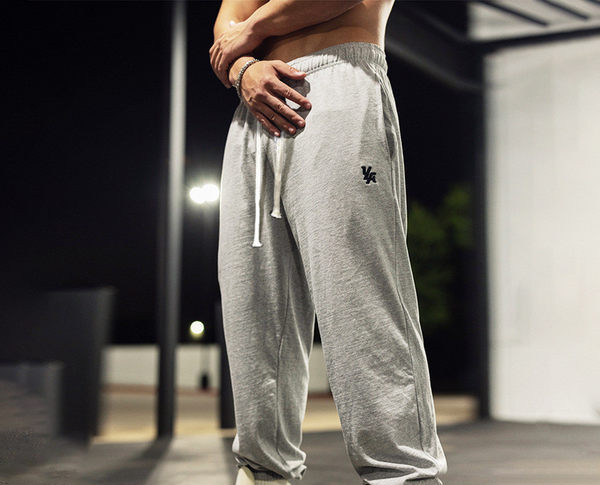 Vīriešu pavasara-rudens sporta bikses ar šņorēm