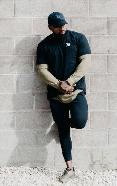 Sporta vīriešu bikses ar mežģīnēm elastīgs modelis